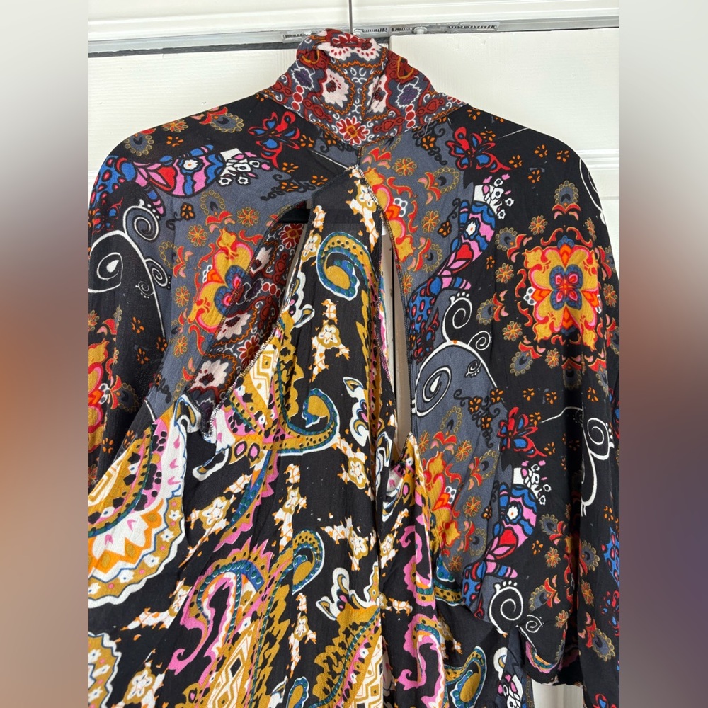 Free People Marley Mixed Print Little Wing Boho Kimono One size - Picture 5 of 9